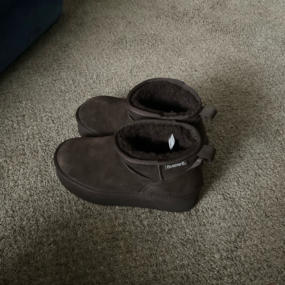 Bear paw platform boots
